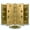 Satin Brass, variant on 4" x 4" Satin Brass Door Hinges, Stainless Steel Construction with Upgraded 304 SS Ball Bearings, Non-Removable Pin (NRP) for Modern Interior/Exterior Security, Square Corner, 3 Pack