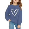 thumbnail image 6 of YunPes Girls Heart Graphic Sweatshirts Casual Oversized Fleece Pullover Tops Kids Fall Winter Long Sleeve School Cute Y2k Outfits, 6 of 6