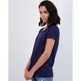 thumbnail image 4 of Real Essentials 4 Pack: Women's Classic-Fit Cotton Short-Sleeve Scoop Crew Neck T-Shirt (Available in Plus Size), 4 of 6
