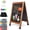 Brown(20"x30"), variant on Solid Wood A-Frame Chalkboard - 30" x 20" Magnetic Sandwich Board Signs Outdoor Standing Chalk Board Easel Sidewalk Pizarra for Menu, Business, Wedding - Rustic Brown
