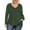 Green, variant on JYLFC Womens Plus Size Shirts V Neck Long Sleeve Tee Solid Tops, White 2XL