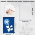 thumbnail image 4 of 60 Sheets Sun Print Paper Cyanotype Paper Kit, A6 Sun Art Paper with 1 Plastic Tool for Sun Printin, 4 of 4