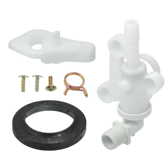 Unique Bargains Toilet Water Assembly Valve Kit for Thetford Aqua-Magic Durable Plastic 1 Set White