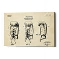 thumbnail image 2 of Epic Graffiti  "Boxing Glove, 1925 Blueprint Parchment Patent" Giclee Canvas Wall Art, 12"x18", 2 of 3