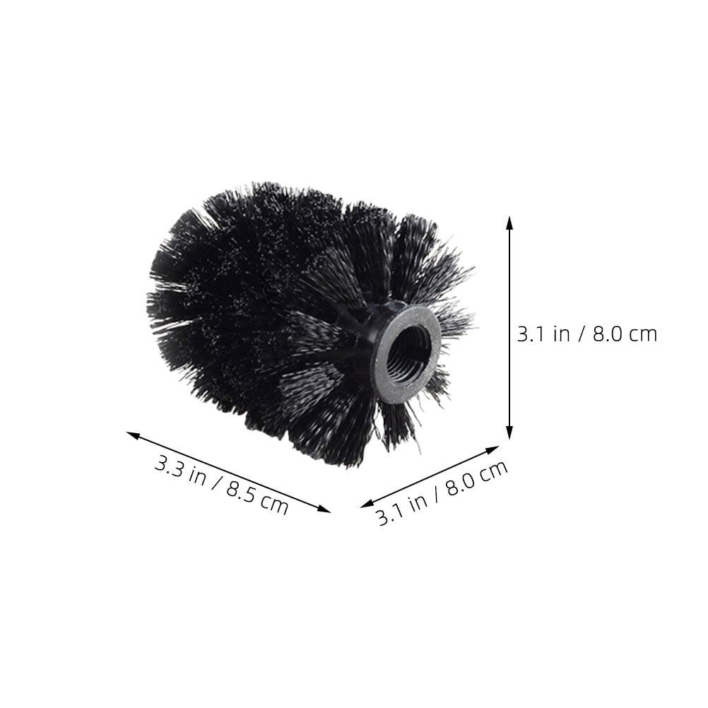 Raindrops 6-Pack Plastic Replacement Brush for Toilet Cleaning Tool, Bathroom Use Accessories