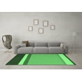 thumbnail image 3 of Ahgly Company Indoor Rectangle Abstract Emerald Green Contemporary Area Rugs, 3' x 5', 3 of 4