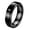 Black, variant on Women Men's Cross Stainless Steel Ring Jewelry Gold Size 8
