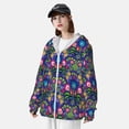 thumbnail image 3 of Daiia Roosters 1 UPF 50+ Sun Protection Hoodie Jacket Lightweight Long Sleeve Sun Shirt for Women Men with Pocket Hiking Outdoor-, 3 of 7