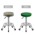 thumbnail image 5 of Wukai Green St. Patrick’s day Bar Chair Covers,Barstool Covers Round, Stretch Round Bar Stool Covers,Washable Stool Cushion Slipcovers for 11-14 inch-13 inch, 5 of 7
