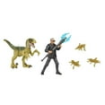 thumbnail image 3 of Jurassic World Dr. Ian Malcom  Velociraptor Action Figure Set, 3 of 6