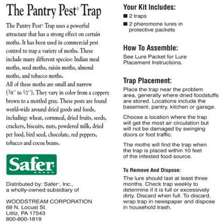 Safer Brand Pantry Pest Traps- Moth Traps (2-Count) 05140-06 - The Home  Depot