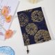 thumbnail image 4 of Funda protectora de tela para libros A5 de tapa blanda. Funda protectora rectangular negra para álbumes de recortes con estampado floral., 4 of 7