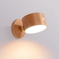 thumbnail image 3 of Lámpara de mesa de madera con carga USB, luz LED magnética táctil, luz nocturna, alimentación nocturna, ambiente de atenuación, lámpara de noche, 3 of 5