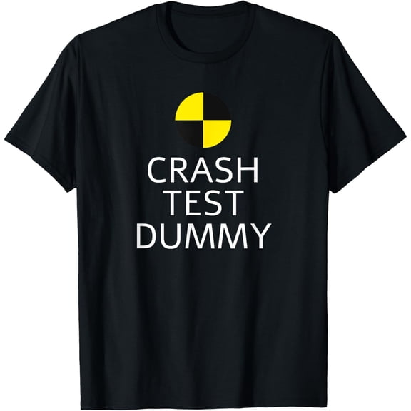 Crash Test Dummy Easy Last Minute Funny Costume for Men T-Shirt