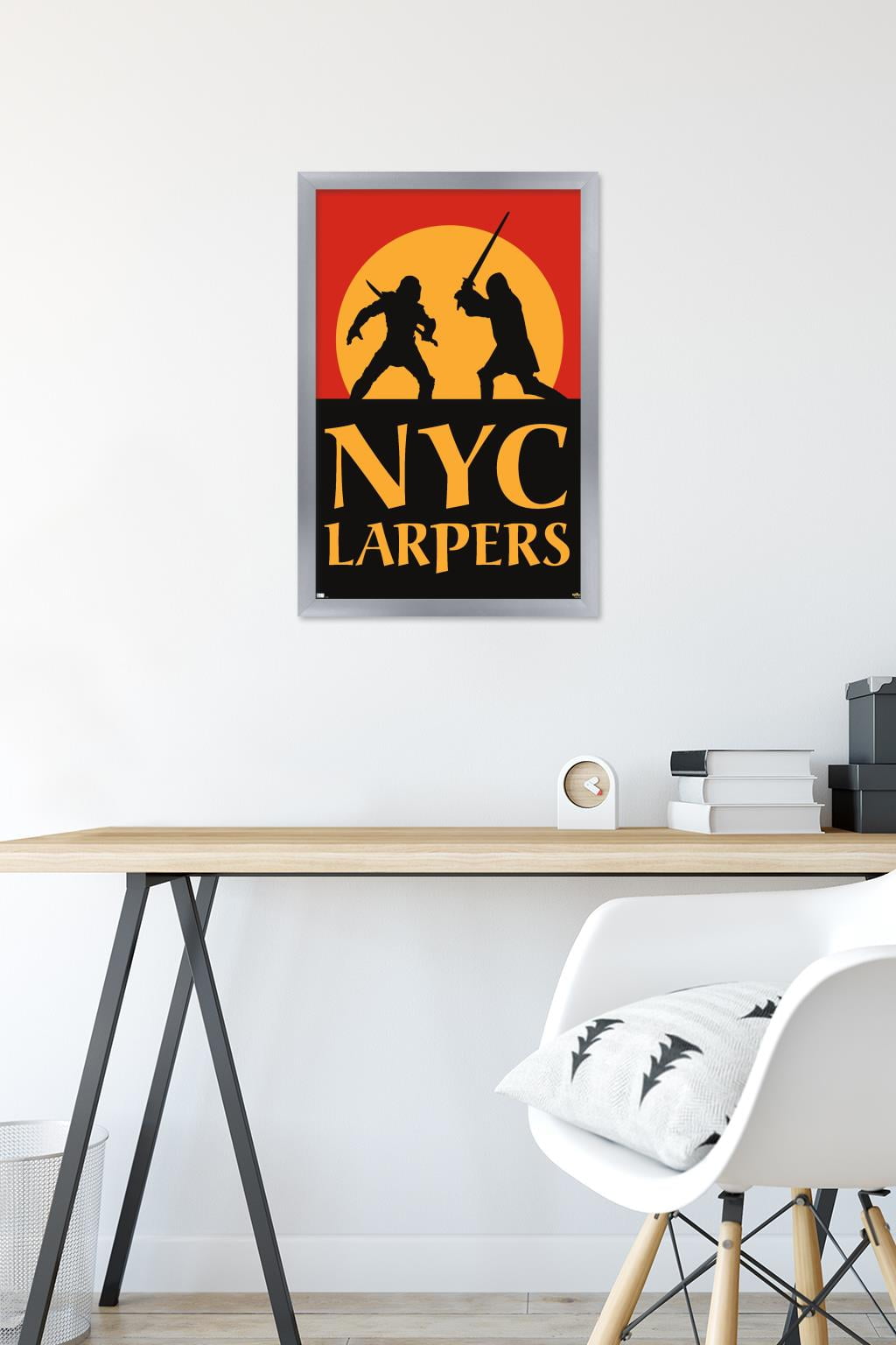 Marvel Hawkeye - NYC LARPers Wall Poster, 14.725" x 22.375" Framed
