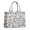 White Halloween Pumpkin, variant on Large Capacity Tote Bag,White Halloween Skull Pumpkin Pattern Handbag Fashion Luxury Tote Bag,15.7"x13"x 5.1" Inches,Laptop Compatible