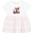 thumbnail image 3 of Inktastic Baby Girl Deer Cottagecore Girls Baby Dress, 3 of 5