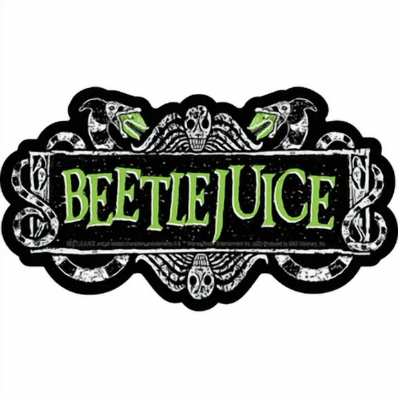 Beetlejuice Logo 5.375"x3" Sticker