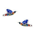 thumbnail image 4 of Juego de aretes y cadena ZVEZDA colibri plata mexicana ley .925 Multicolor, 4 of 5