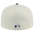 thumbnail image 4 of Men's New Era Cream Colorado Rockies Chrome 59FIFTY Fitted Hat, 4 of 6