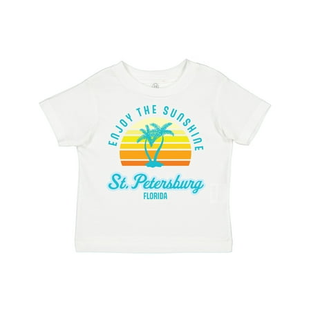 

Inktastic Summer Enjoy the Sunshine St. Petersburg Florida in Blue Boys or Girls Toddler T-Shirt