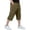 AB02-Brown, variant on Lumtrix Men'S Cargo Shorts Casual Twill Elastic 3/4 Capri Pants Below Knee Long Shorts Hiking Elastic Waist Capri Shorts With Pockets Army Green 3XL
