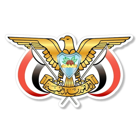 Yemeni Emblem yemen flag Coat of Armn yem ye coa car truck vinyl sticker decal