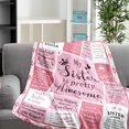 thumbnail image 4 of Sister Birthday Gifts Sister Blanket Gifts from Sister Throw Blanket Big Sister Gifts for Girls Christmas Birthday Gifts for Sister Little Sister Gifts for Women Soul Sister 40x50, 4 of 6