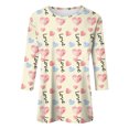 thumbnail image 4 of Xixinqiwan Womens Long Sleeve Valentines Day Shirts,Women Heart Printed T-Shirts Graphic LOVE Heart Print Long Sleeves Tees Cute Oversize Round Neck Tee, 4 of 6