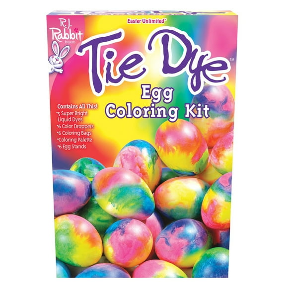 Fun World Tie Dye Egg Coloring Art Kit