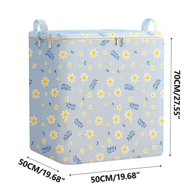 Bolsa de almacenamiento con cremallera, bolsa de viaje de gran capacidad, cesta de almacenamiento de tela no tejida, duradera, fácil de limpiar, para dormitorio, viajes, hogar, bolsa