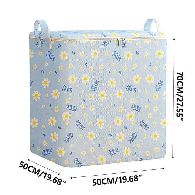 ZZwxWA Aujourd'hui Discount Sac de Rangement Zippé Non Tissé Panier de Rangement de Couette Voyage Sac de Rangement de Vêtements de Grande Capacité