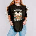 thumbnail image 2 of Nashville Music City Guitar Grunge - Womens Garment Dyed Tee, 2 of 8