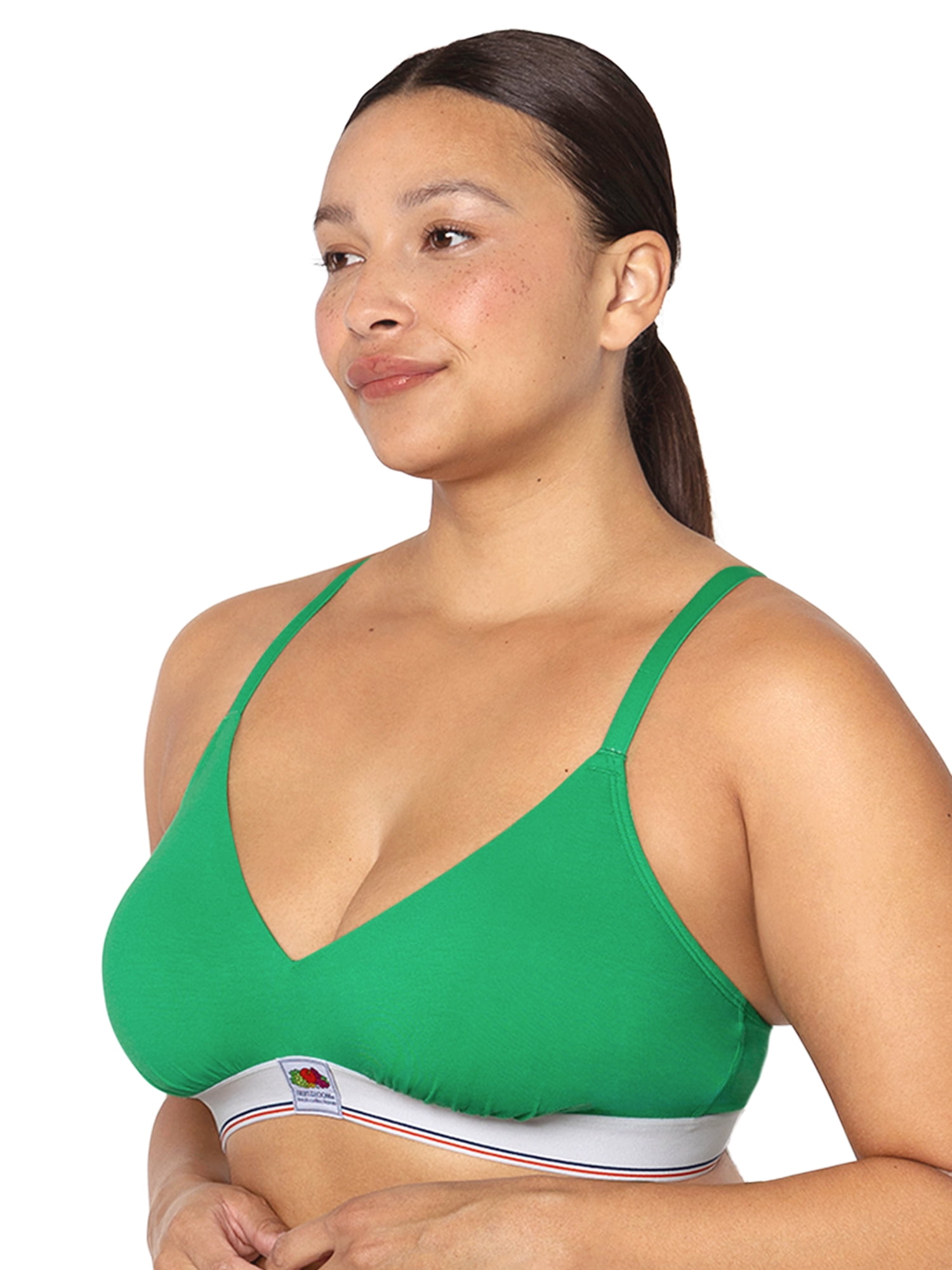 fresh collection by Fruit of the Loom Women's Cotton Triangle Bralette
