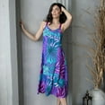 thumbnail image 4 of Women's Lilac+London Print Sleep Gown Color: Pina Delight Size: XX LARGE, 4 of 4