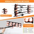 thumbnail image 6 of Fishing Rod Holders Fishing Pole Holders for Garage, Fishing Rod Rack Wall or Ceiling Mounted Fishing Rod Rack Holds up to 10 Rods, 6 of 7