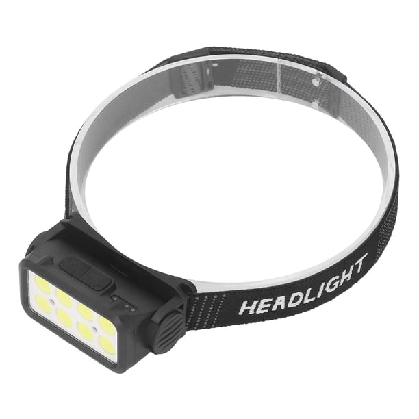 Linterna frontal recargable, linterna frontal LED COB, linterna frontal COB de 5 LED, materiales ecológicos