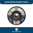 thumbnail image 2 of Benchmark Abrasives 4.5" x 7/8" High Density Jumbo Zirconia Type 29 Flap Disc 200 Pack - 60 Grit, 2 of 6