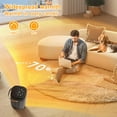 thumbnail image 5 of Space Heater Indoor, Portable Electric Heaters for Indoor Use 1500W with Thermostat 12H Timer, Multi-Modes, 80° Oscillation, Overheat Protection PTC Fast Heating for Office Bedroom Home, 5 of 11