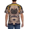 thumbnail image 3 of Vsdgher Pug dog Yoga Print Men's Dry Fit Mesh Athletic Shirts Moisture Wicking Tennis T-Shirt Tops, 3 of 9
