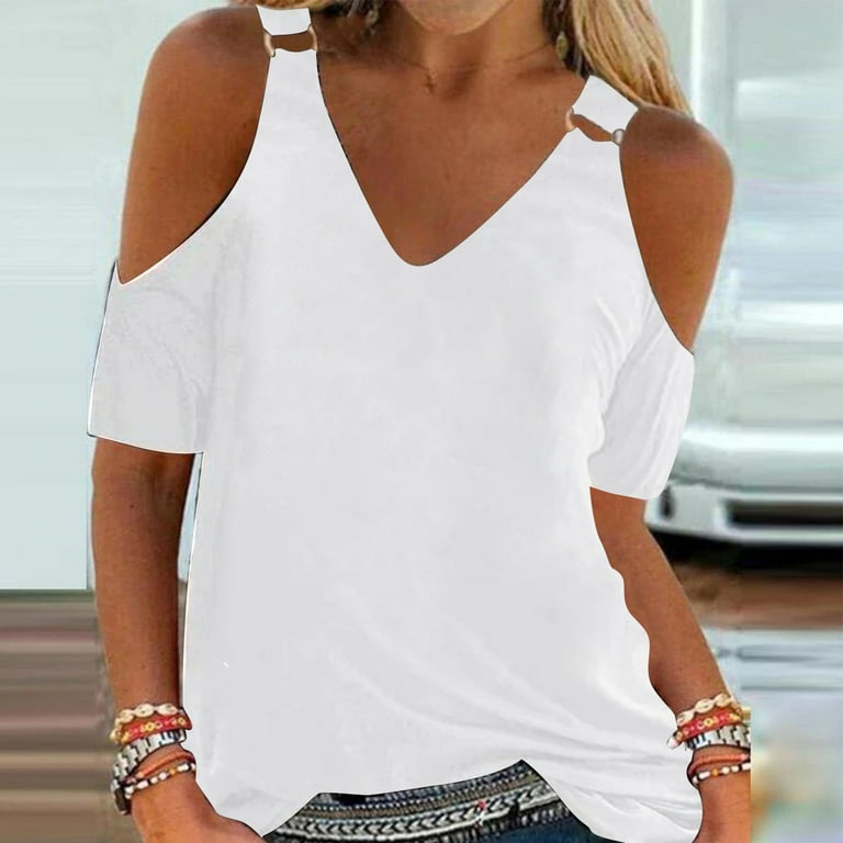 Oversized white off shoulder t shirt hot sale