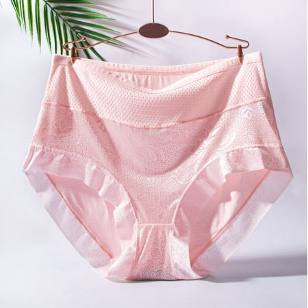 

Womens Plus Size Underwear Cotton Bikini Panties Lace Soft Hipster Panty Ladies Stretch Sexy Briefs