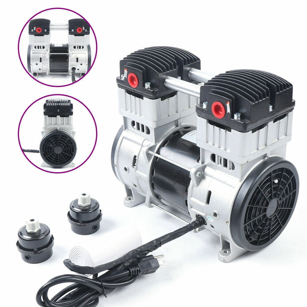 DENEST 7CFM Silent Air Pump Compressor Head Small Air Mute Oilless Vacuum Pump 1100W