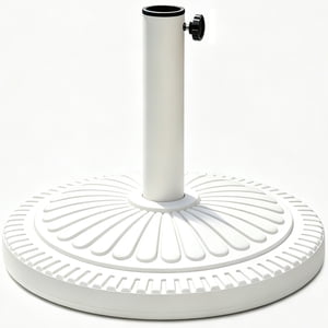 KOOL White Umbrella Base, 22 lbs, Round
