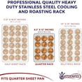 thumbnail image 2 of Premium Toaster Oven Pan Nonstick Set of / Sheet Pan for Baking Small Cookie Sheet Tray Durable Small Baking Trays for Oven Aluminum Baking Sheet Toaster Oven Tray x in, 2 of 7