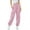 Pink, variant on felwors Cinch Bottom Sweatpants for Women with Pockets Pink, XL