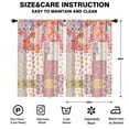 thumbnail image 2 of Blackout Kids Curtains,Pioneer Flower Childrens Insulated Curtains Set Of 2,Bedroom Essentials,Toddler Room Decor 52x84in(132x213cm), 2 of 4