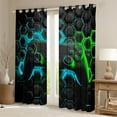 thumbnail image 2 of Erosebridal Gamepad Curtains and Drapes (38x54) for Teens, Stripe Geometry 30%-50% Blackout Curtains for Bedroom, Teens Adult Curtains for Living Room, Window Drapes Bedroom Decor, 2 of 6