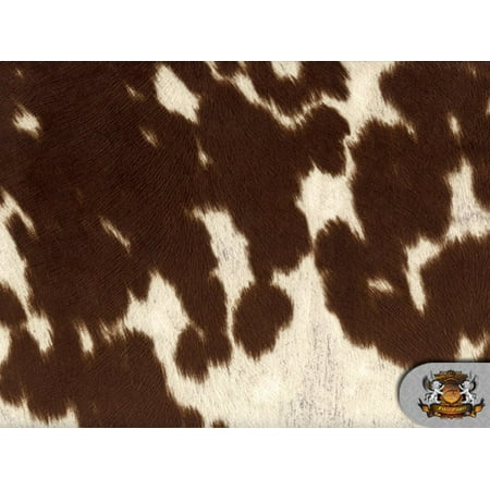 cow fabric yard upholstery suede velvet copper deep cream sold madness udder wide