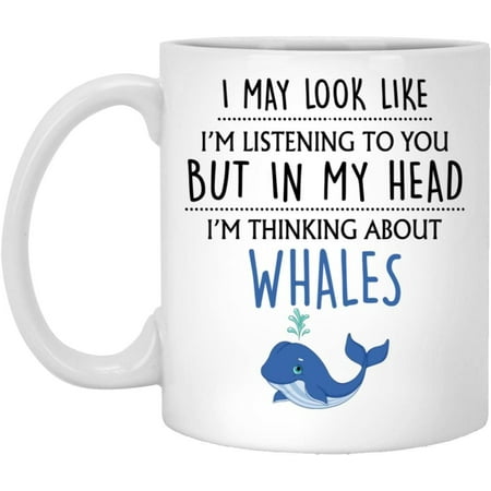 

Whale Gift Whale Mug Whale Lover Gift Funny Blue Whale Gifts For Mum Women Her Him Girls Gifts For Whale Lovers Whale Watchers 11oz